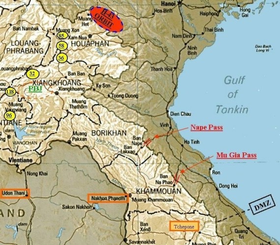Area of operations Thailand Laos PedroNews2005