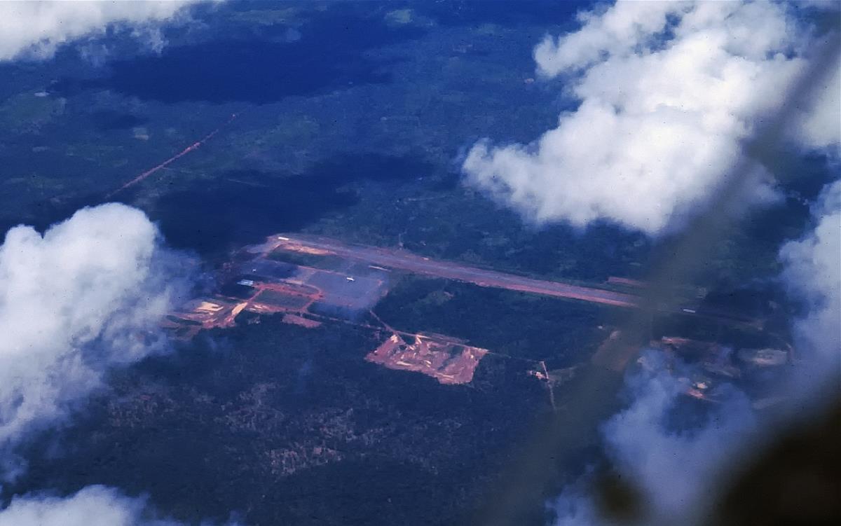 Top View Long Exposure Drone Photo of Phu Dong Six Way Int…