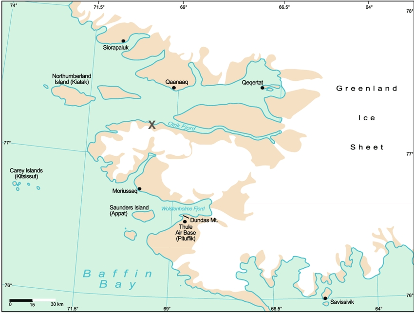 Map Thule area 19Sep67 X